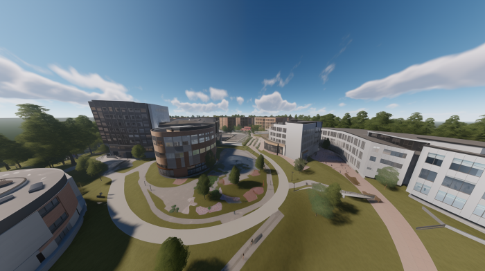 lukanyc. Virtual digital college campus from viewers POV